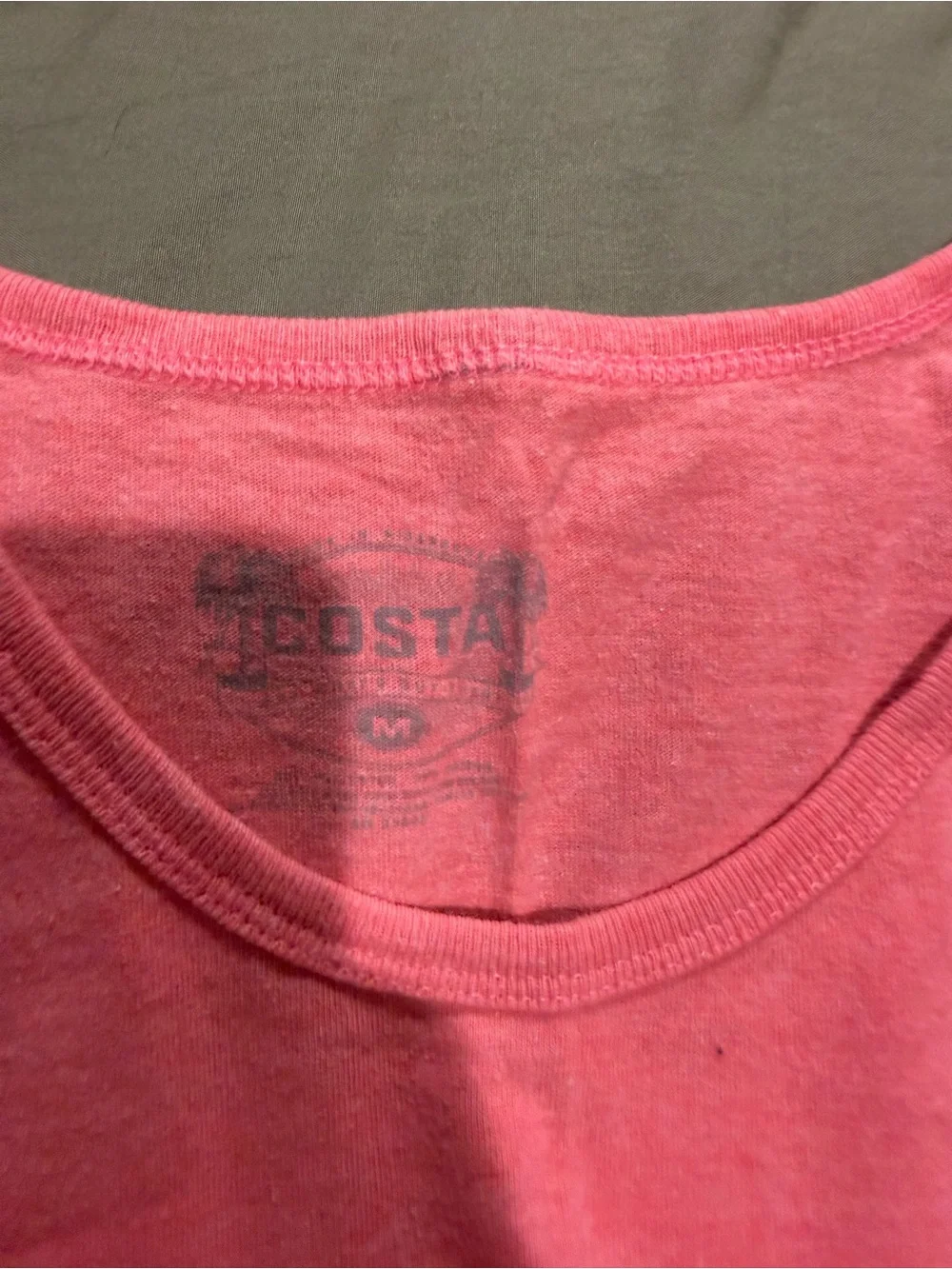 Costa Pink Logo Sleeveless Tank